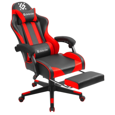 DEFENDER GAMING CHAIR ROCK red black