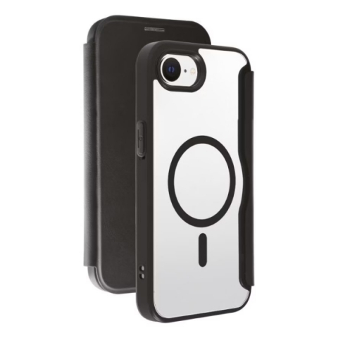 VIVANCO MAG PREMIUM WALLET BOOK CASE IPHONE 16E black