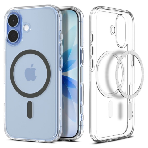 SPIGEN ULTRA HYBRID MAG IPHONE 17 clear graphite backcover