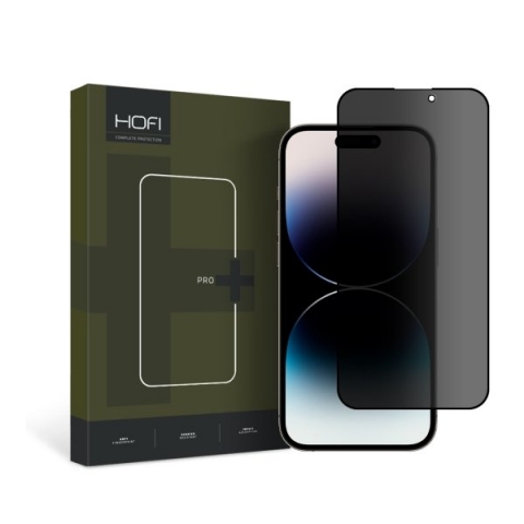 HOFI ANTI SPY FULL FACE PRIVACY TEMPERED GLASS IPHONE 16 PRO / 17 / 17 PRO black (2pcs)