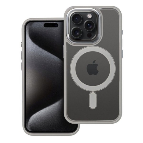 iS TPU MAG COLOR EDGE IPHONE 15 PRO trans titanium grey backcover
