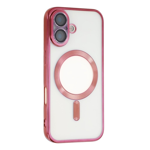 iS TPU MAG ELECTRO IPHONE 17 trans rose backcover