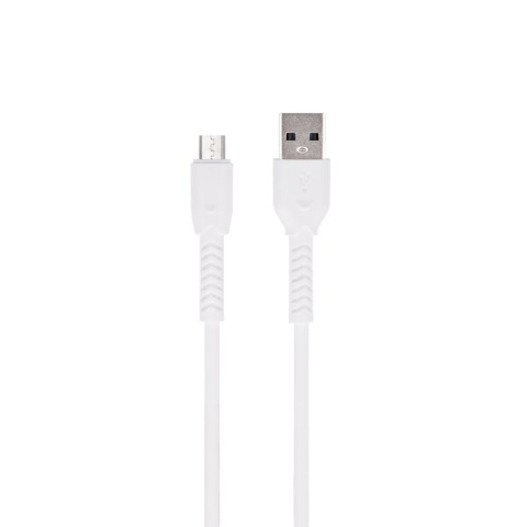 MAXLIFE USB TO MICRO USB DATA CABLE 1m 3A white