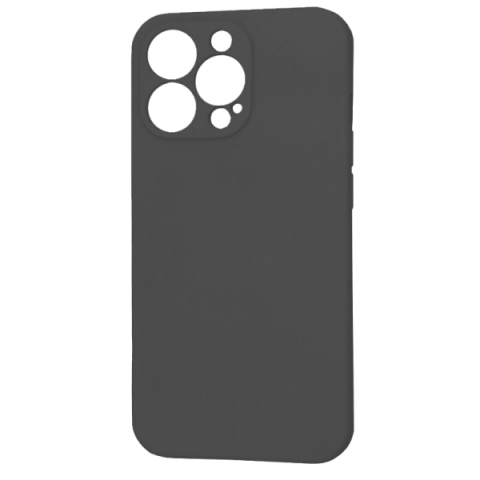 SILICONE BACK BOX IPHONE 16 PRO black backcover