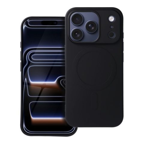 iS TPU SILICONE MAG IPHONE 17 PRO (BIG HOLE) black backcover
