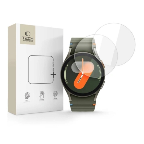 TECH-PROTECT GLASS FIT SAMSUNG GALAXY WATCH 4 / 5 / 6 / 7 (40mm) 2 PACK clear