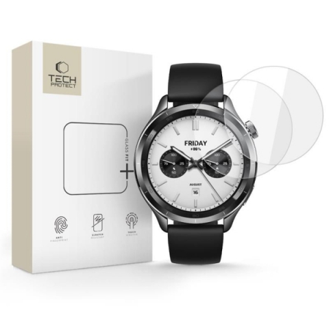 TECH-PROTECT GLASS FIT XIAOMI WATCH S4 2-PACK clear