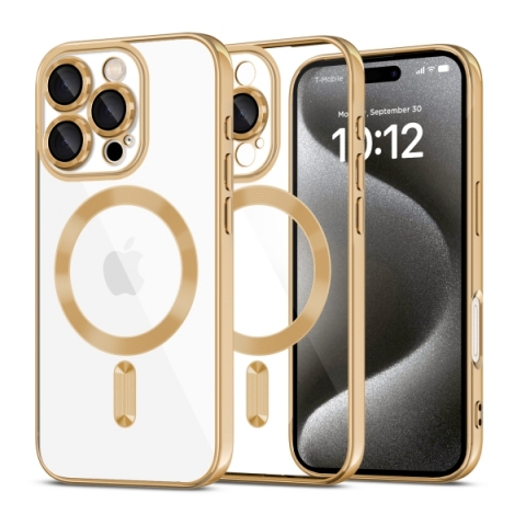 TECH-PROTECT MAGFLEX CASE IPHONE 16 PRO MAX shiny gold backcover