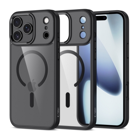 TECH-PROTECT MAGMAT MAGSAFE CASE IPHONE 17 PRO black / clear backcover