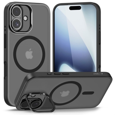TECH-PROTECT MAGSTAND CASE IPHONE 17 matte black backcover