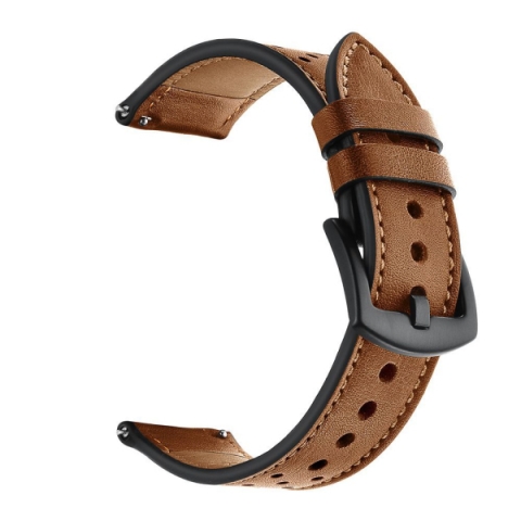 TECH-PROTECT REPLACMENT BAND LEATHER FOR SAMSUNG WATCH 4 / 5 / 5 PRO / 6 / 7 / FE brown